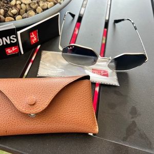 Ray Ban Octagon Polarized Grey Sunglasses